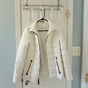 Nautica Women's Elegant White Puffer Coat